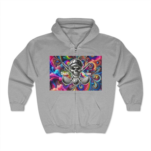 Unisex Skull & Driver Full Zip Hoody - Image 3