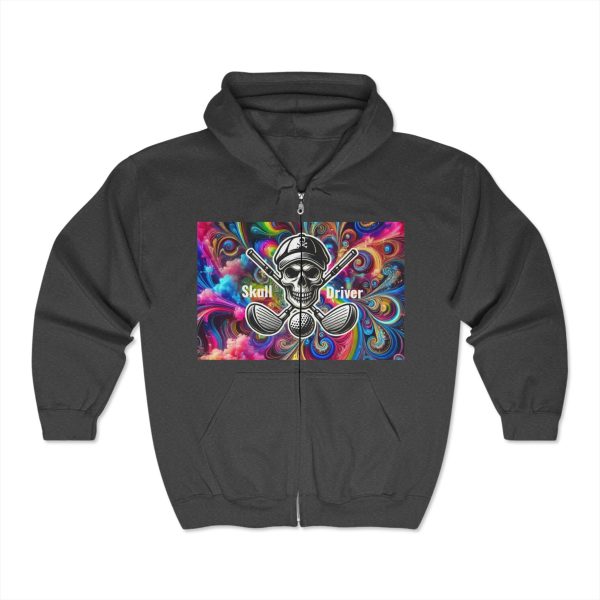 Unisex Skull & Driver Full Zip Hoody - Image 5