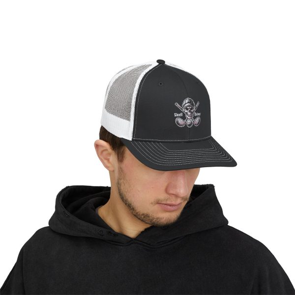 Skull & Driver Golf Snapback Trucker Cap – Stylish, Breathable, and Performance-Ready - Image 9