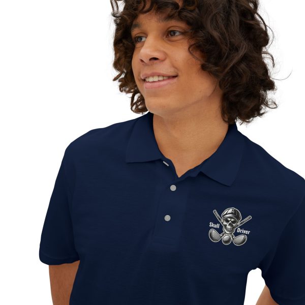 Skull & Driver Sustainable Golf Polo Shirt – 100% Cotton, Classic Fit & Durable