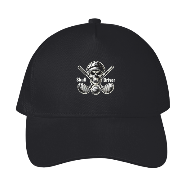 Skull & Driver Mesh Trucker Hat - Image 2