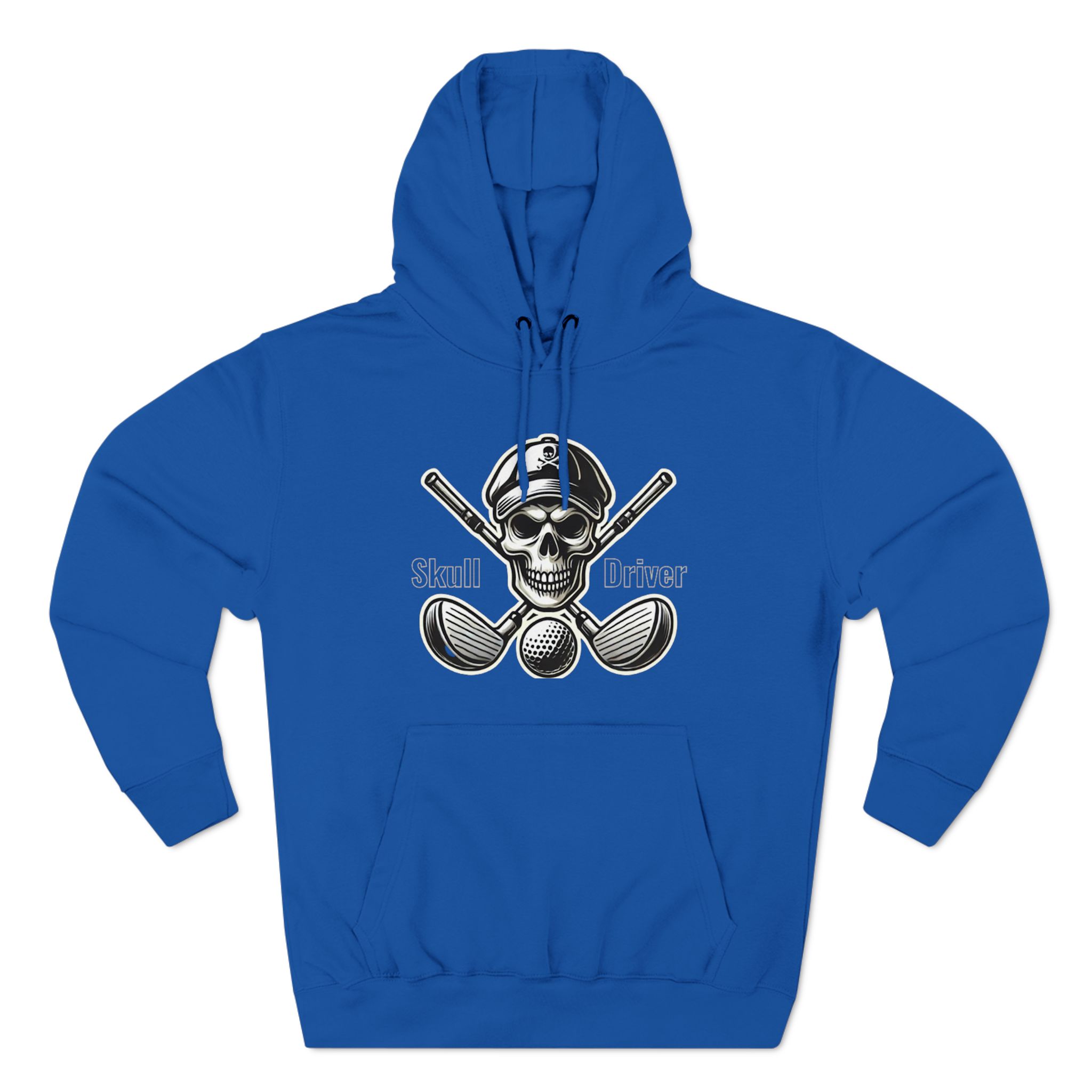 Comfortable and stylish Skull and Driver hoodie, designed for golf enthusiasts and casual wear.